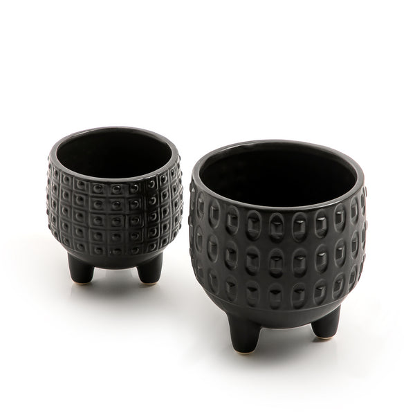 Set of 2 ceramic pot