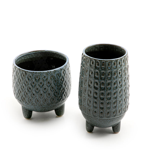 Set of 2 ceramic  pot