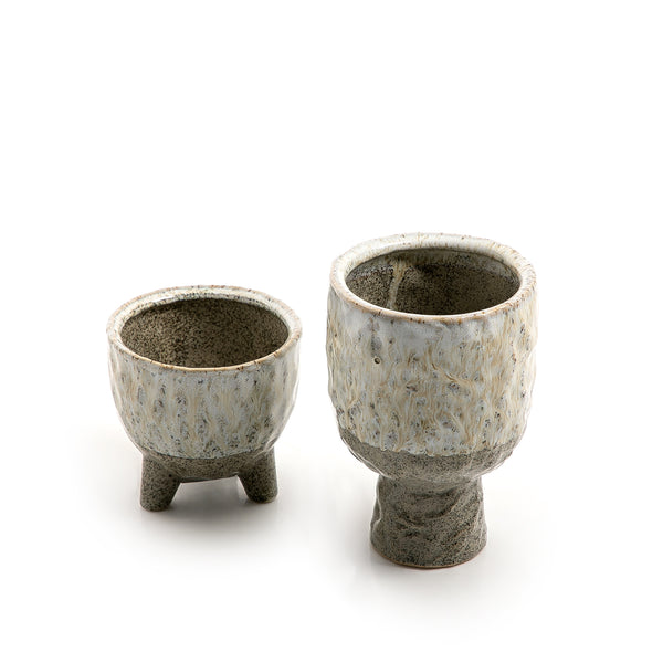 Set of 2 ceramic pot