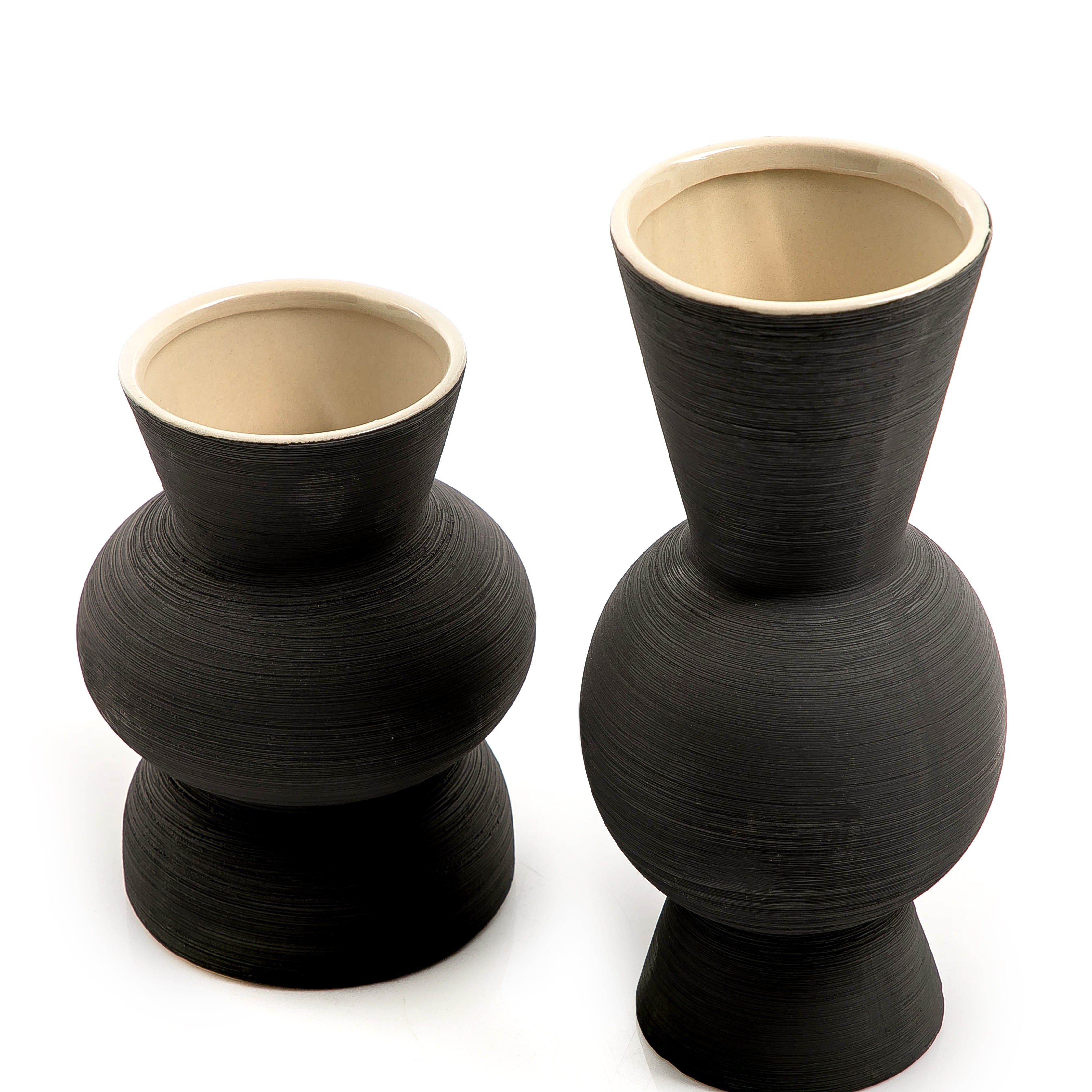 set of 2 ceramic pot