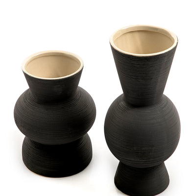 set of 2 ceramic pot