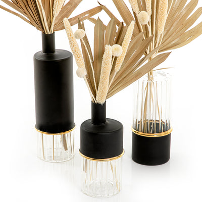 Set of 3 glass vase