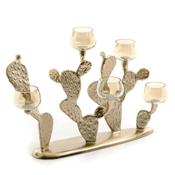 Gold Metal Multiple Candle Holder