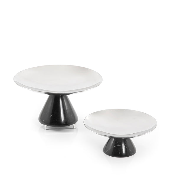 Set of 2 marble stands