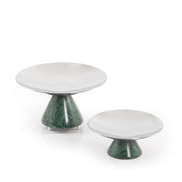 Set of 2 marble stands