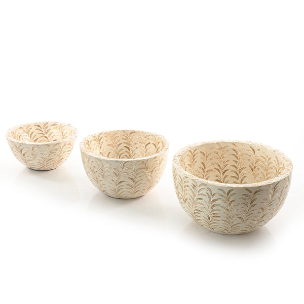 beige Round Vietnamese Mop Bowl