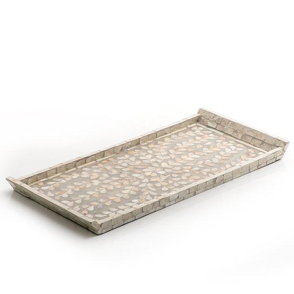 Beige Rectangular Vitnami Mop Tray