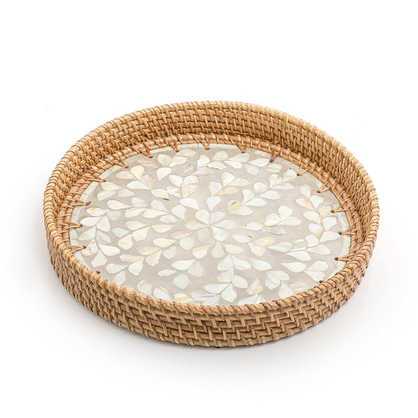 Brown round Vitnami Mop Tray