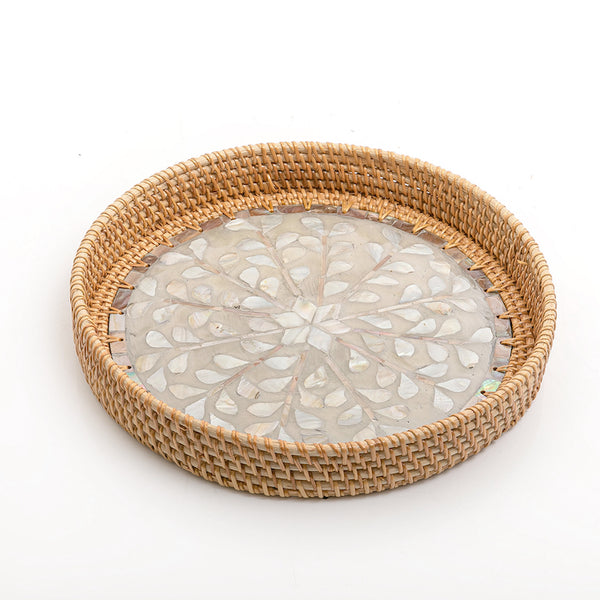 Brown round Vitnami Mop Tray