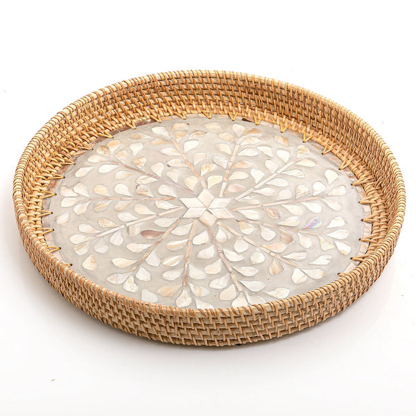 Brown round Vitnami Mop Tray