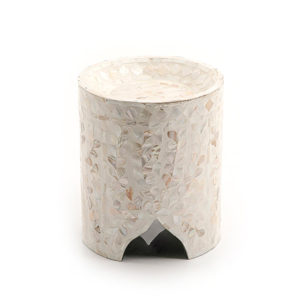 Beige Cylindrical Vietnamese Mop Stand