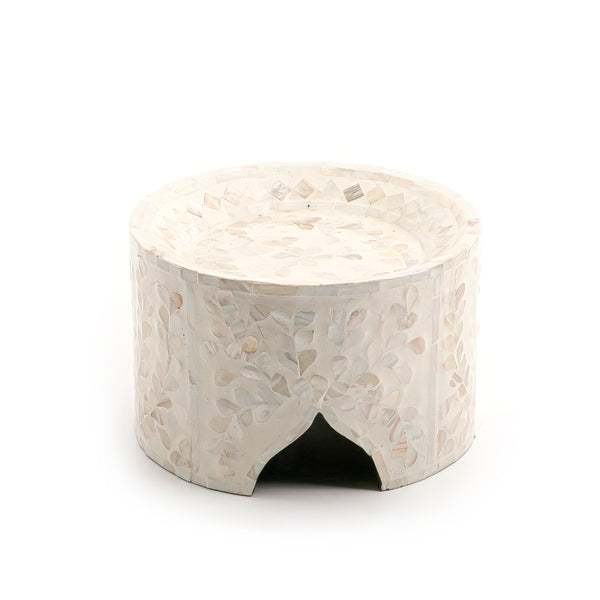 Beige Cylindrical Vietnamese Mop Stand
