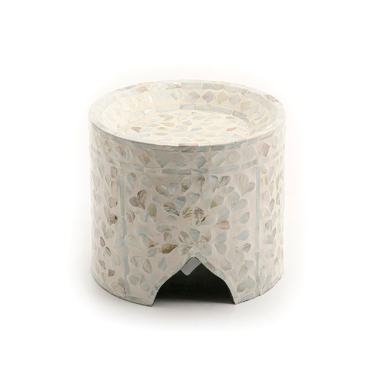 Beige Cylindrical Vietnamese Mop Stand