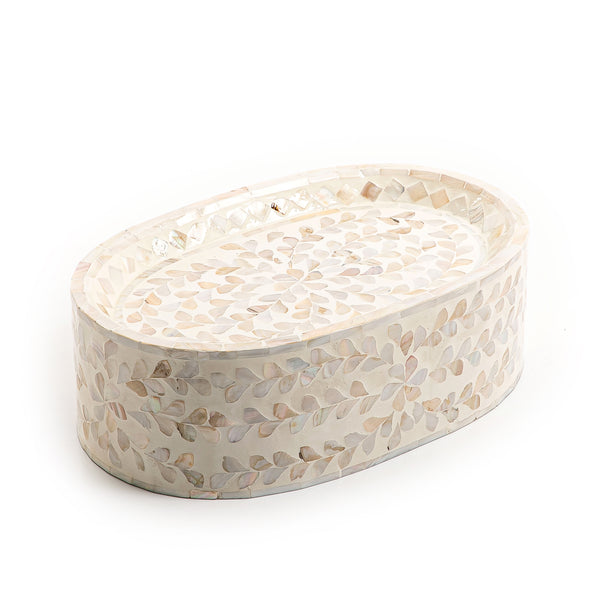 Beige Oval Vietnamese Mop Stand