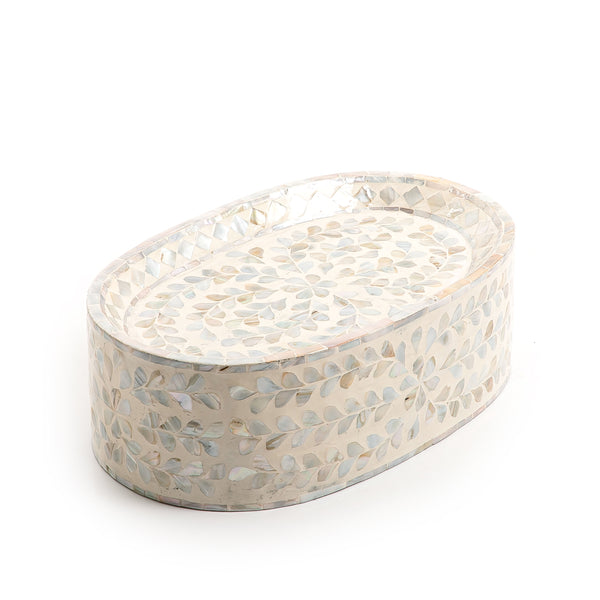 Beige Oval Vietnamese Mop Stand