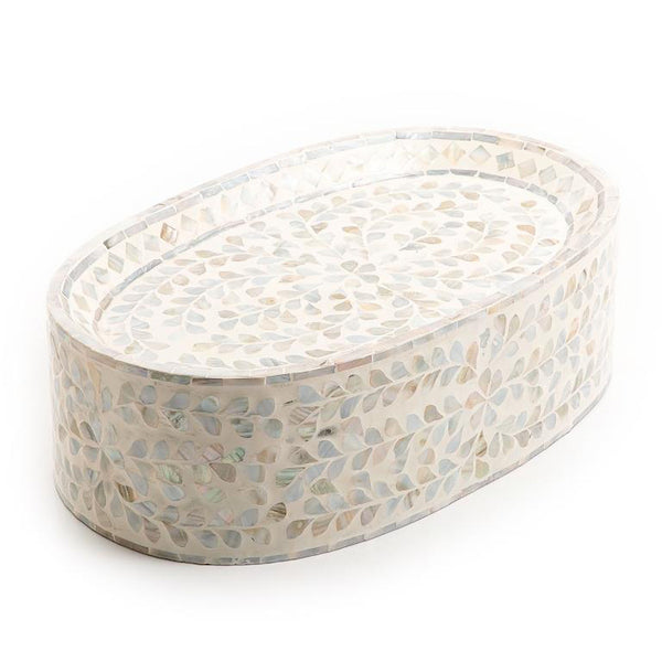 Beige Oval Vietnamese Mop Stand