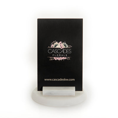 Marble Cards Stand - Oval