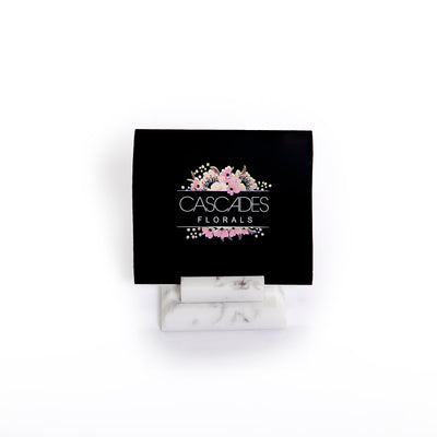 Marble Cards Stand - Square