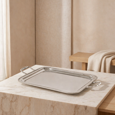 Metal serving tray - medium