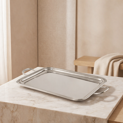 Metal serving tray - medium