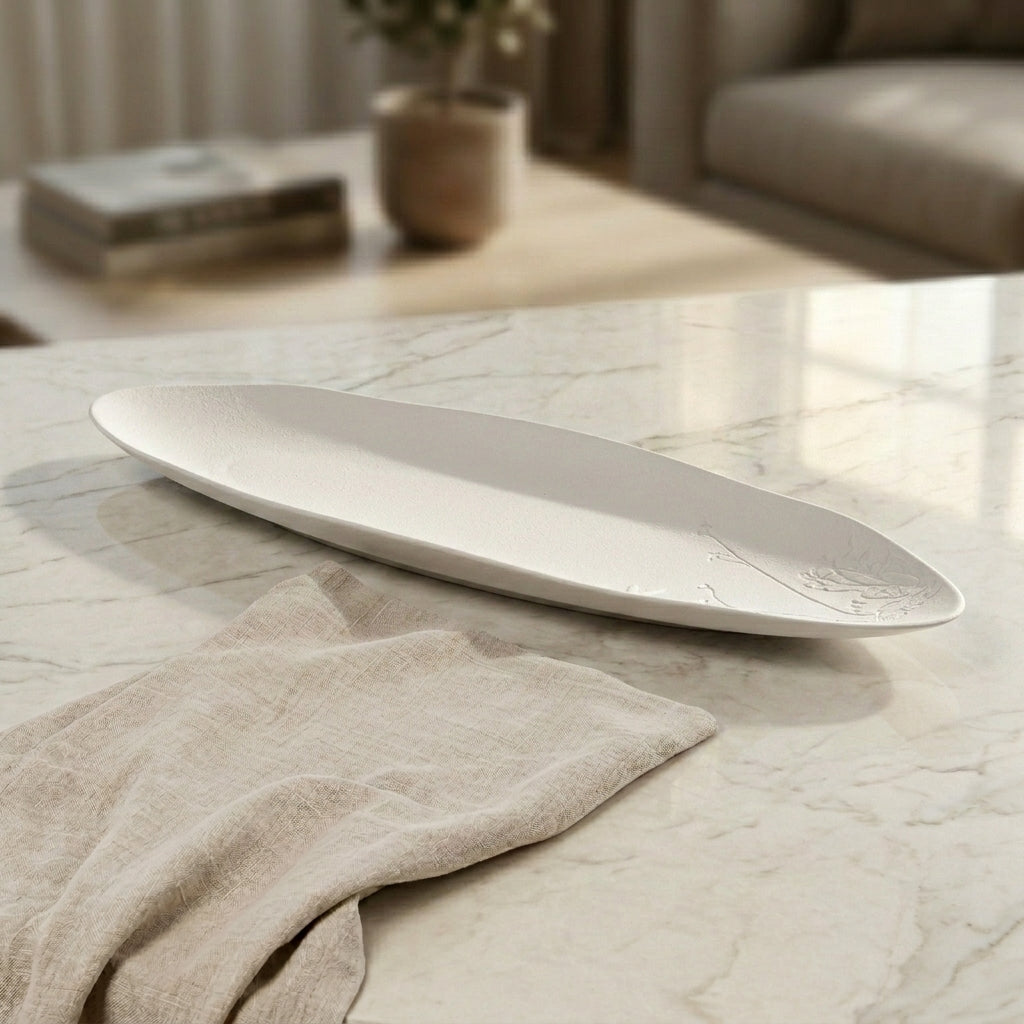 Matt White Ceramic Plate