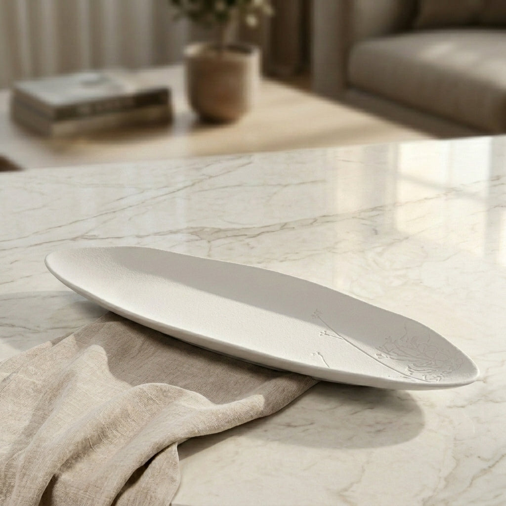 Matt White Ceramic Plate