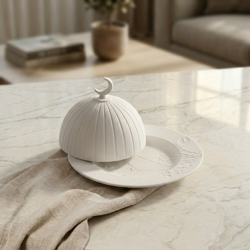 Matt White Ceramic Plate