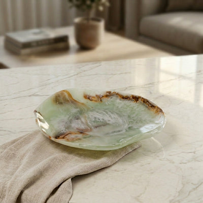 Small Resin Serving Platter - Green