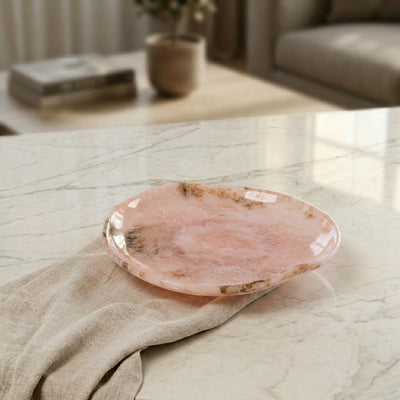 Small Resin Serving Platter - Pink
