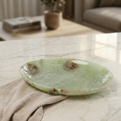 Large Resin Serving Platter - Green