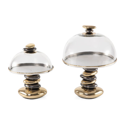 Set of 2 metal cup cake holder
