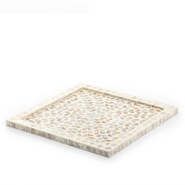 Beige Square Vitnami Mop Tray
