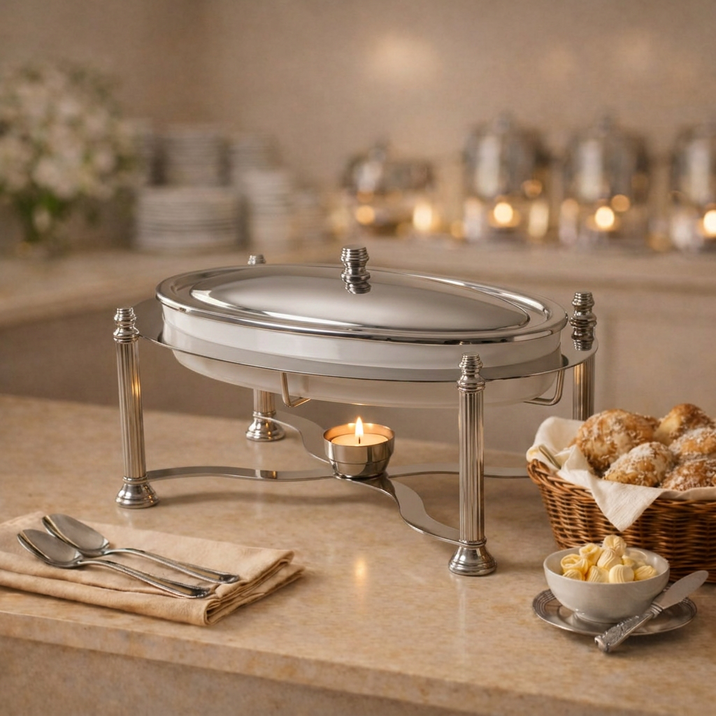 3L Durable stainless steel oval chafing dish - small