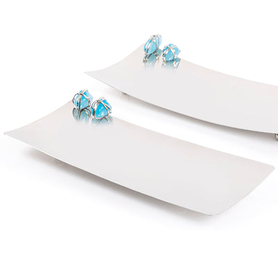 طقم 2 طبق معدن 